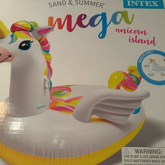 NEW intex big unicorn 🦄 water float - Picture 7 of 7